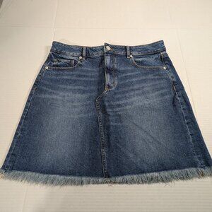 NWT Loft Women's 8 Jean Skirt Western Cowgirl Rodeo